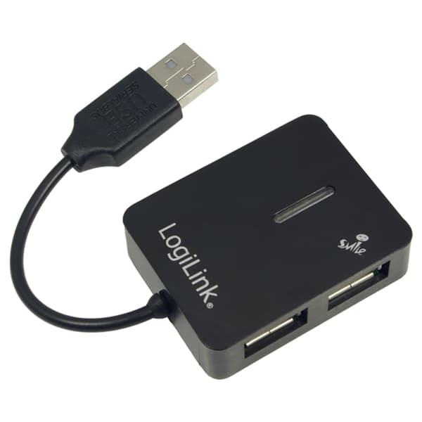 LogiLink SMILE USB 2.0 HUB 4-port, bla