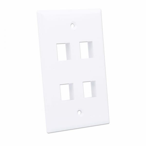 Intellinet 163316 Panel til 4x Keystone overflademonteret stikdåse