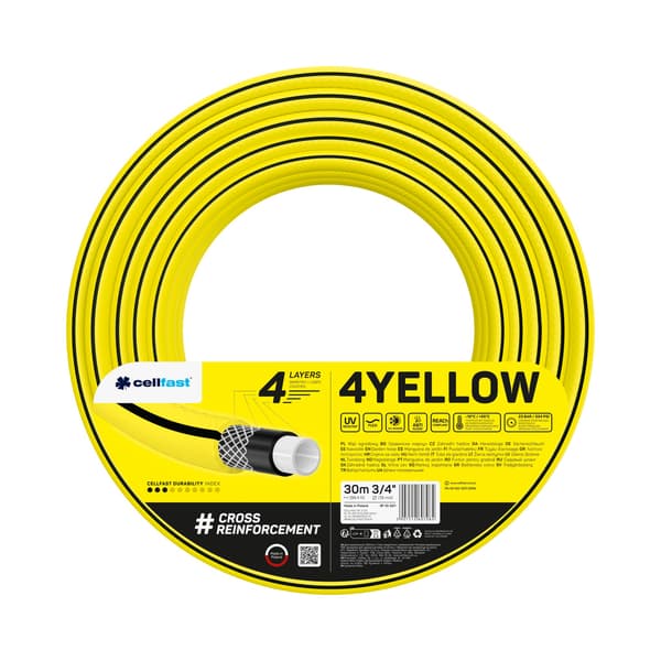Trädgårdsslang Cellfast 4YELLOW 3/4\" 30m