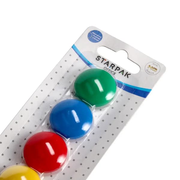Magnet mix farver sr. 29 mm 6el