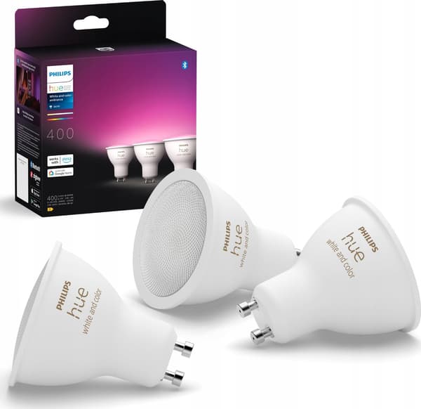 LJUSKÄLLA GU10 WHITE&COLOR/3PACK 929003666503 PHILIPS