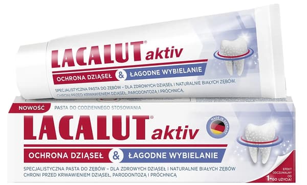 Lacalut Tandkräm Aktiv Skydd & Mild Vitning 75ml
