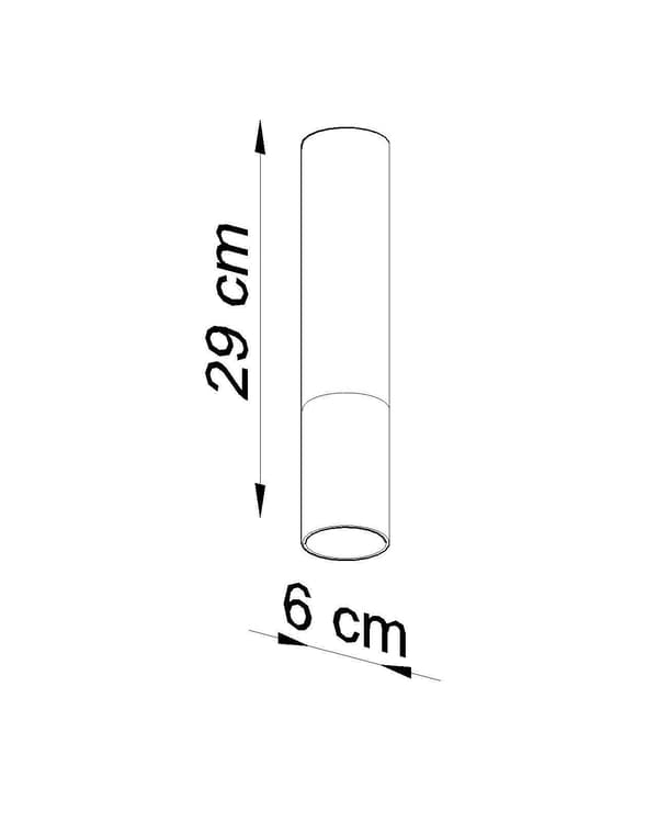 Loftlampe LOOPEZ sort/kobber