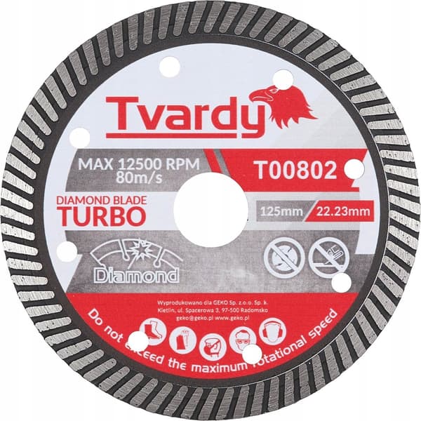 Turbo Diamantskive 125x10x22.23mm (100)