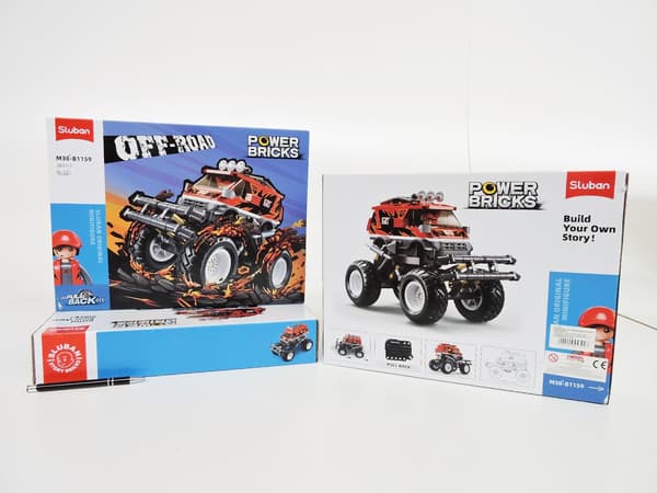 SLUBAN KLODSER, 261 stk., off-road, naped, rød