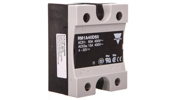 Carlo Gavazzi enfaset solid state relæ 42-440V AC 50A 4-32V DC (RM1A40D50)