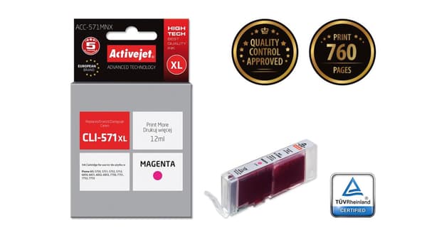 Mustekasetti Activejet ACC-571MNX/CLI-571M XL (magenta)