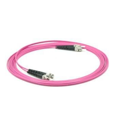 MicroConnect ST/UPC-ST/UPC 3m OM4 Fiber Patchkabel MM Duplex LSZH OD: 2mm, 0.3dB Erica Violet