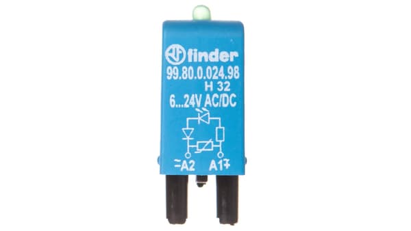 Finder LED signalmodul grøn + varistor 6 - 24V AC/DC (99.80.0.024.98)