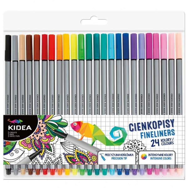 Fineliners 24 farver KIDEA