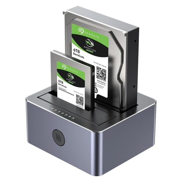 Unitek 2 x SATA 2.5\"/3.5\" USB 5Gbps kloningsstation