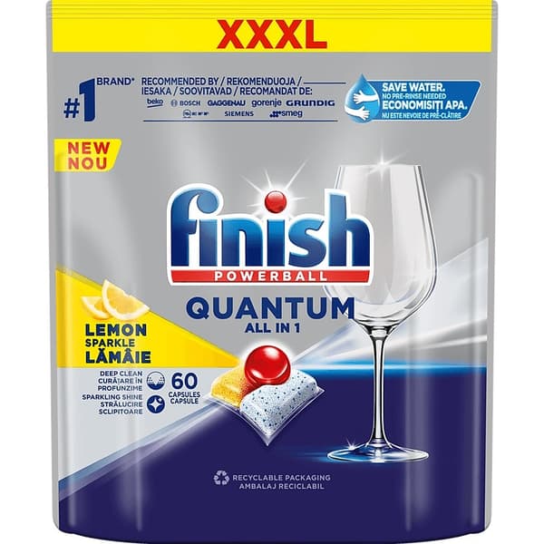 FINISH Kapselit Quantum All-in-1 60 sitruuna