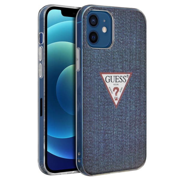 Originalt GUESS Hardcase GUHCP12SPCUJULDB cover til iPhone 12 MINI mørkeblå