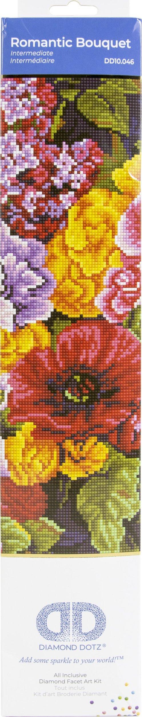 Diamantbroderi Dotz Romantisk buket 40x80cm DD10046