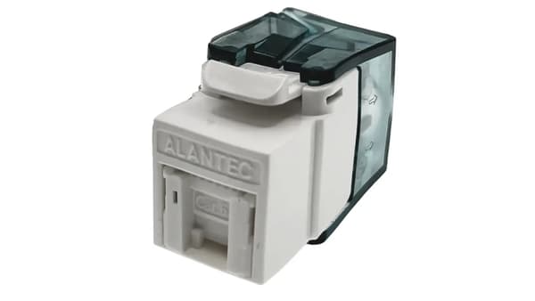 Keystone Modul RJ45 Værktøjsfri UTP Cat.6a Dobbelt Transmissionspar ALANTEC MB007-1