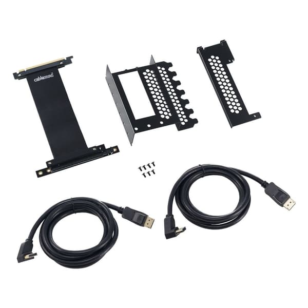 CableMod Cablemod Vertikalt PCI-e Fäste, 2x DisplayPort