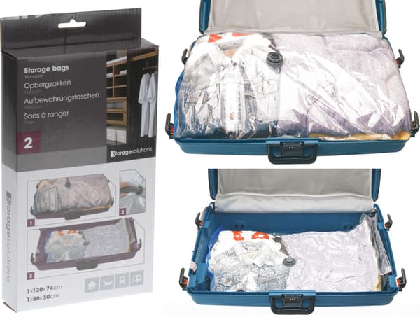Storage Solutions Vakuumposer til tøj, 2 stk.