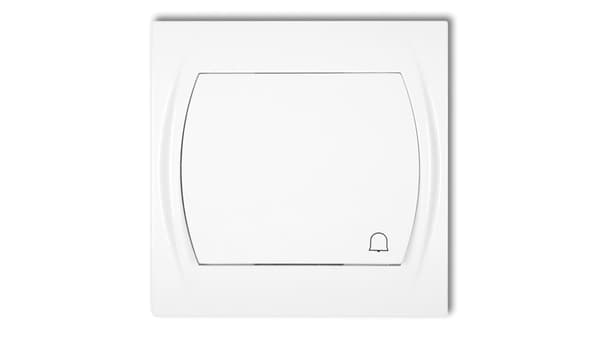 Karlik Logo ringklocka belyst vit (LWP-4L)