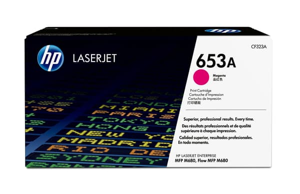HP 653A - magenta - original - LaserJet - tonerpatron (CF323A)
