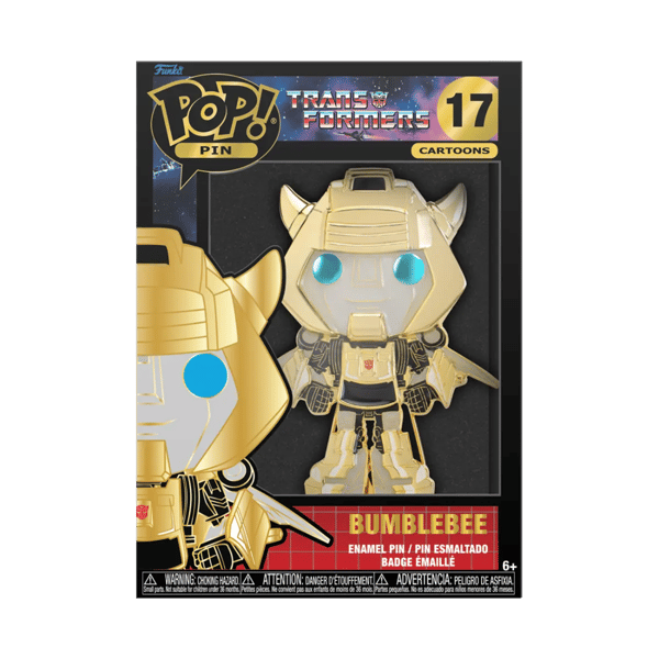 Transformers Bumblebee Stor Emalj POP Pin 10cm
