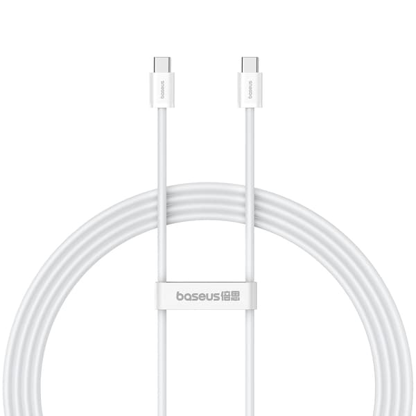 Baseus Superior Series II USB-C – USB-C 30 W 480 Mbit/s 2 m Kabel – Hvid