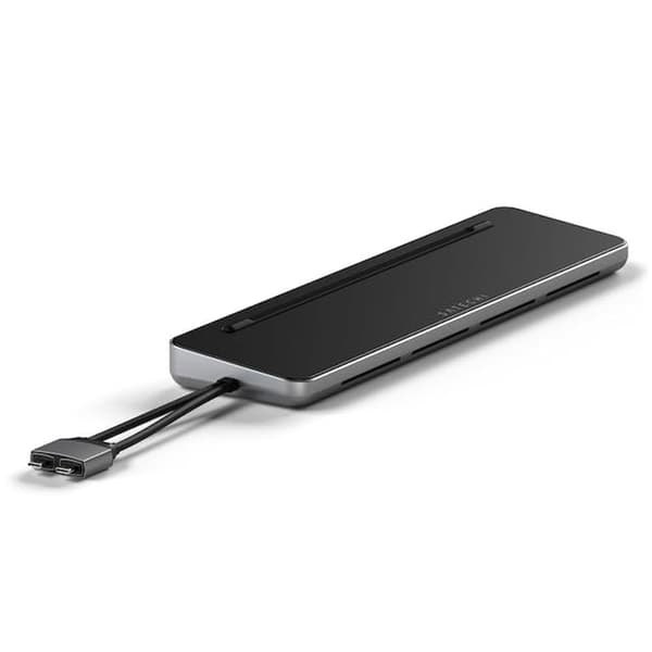 Satechi Dual Dock Stand MacBook 2xUSB-C / USB-C PD 75W,2xUSB-C,2xHDMI 2.0, DP 1.4 Port, 2xUSB-A,RJ45,M.2 SATA/NVMe