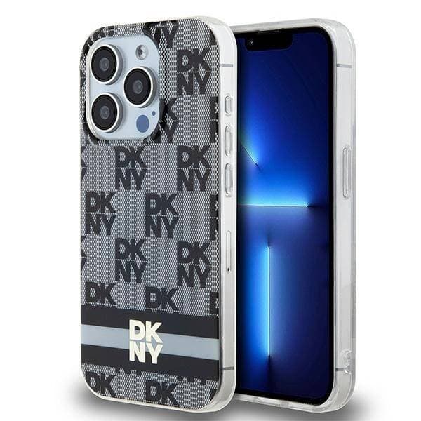 DKNY DKHMP14LHCPTSK iPhone 14 Pro 6.1\" sort/sort hardcase IML Checkered Mono Pattern & Printed Stripes MagSafe
