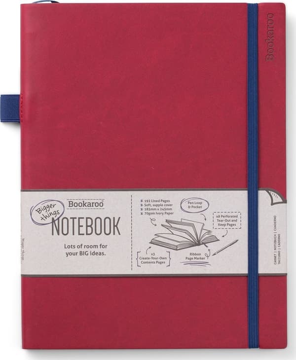 Bookaroo Notesbog stor - Bourgogne