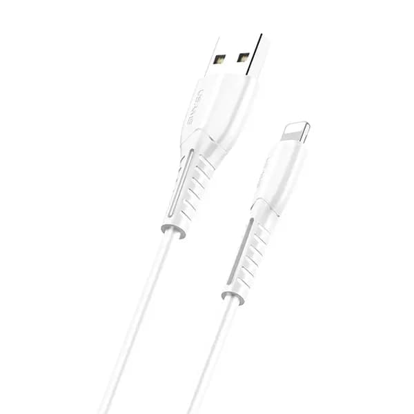 USAMS U35 lightning 2A snabbladdningskabel 1m vit/vit SJ364USB02 (US-SJ364)