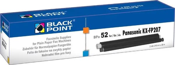 Black Point TTR-folie til BPPA52 faxmaskiner til Panasonic KX - FA 52, 2 ruller (BTPA052EB)