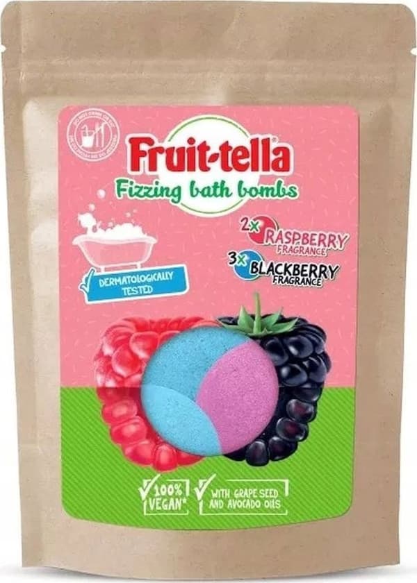 Fruittella_Sparkling Balls Yesin, Hindbær 5x50g