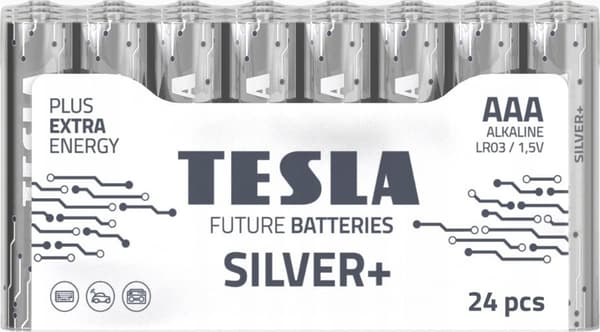BATTERI TESLA SILVER+ AAA LR3 /10 gammel