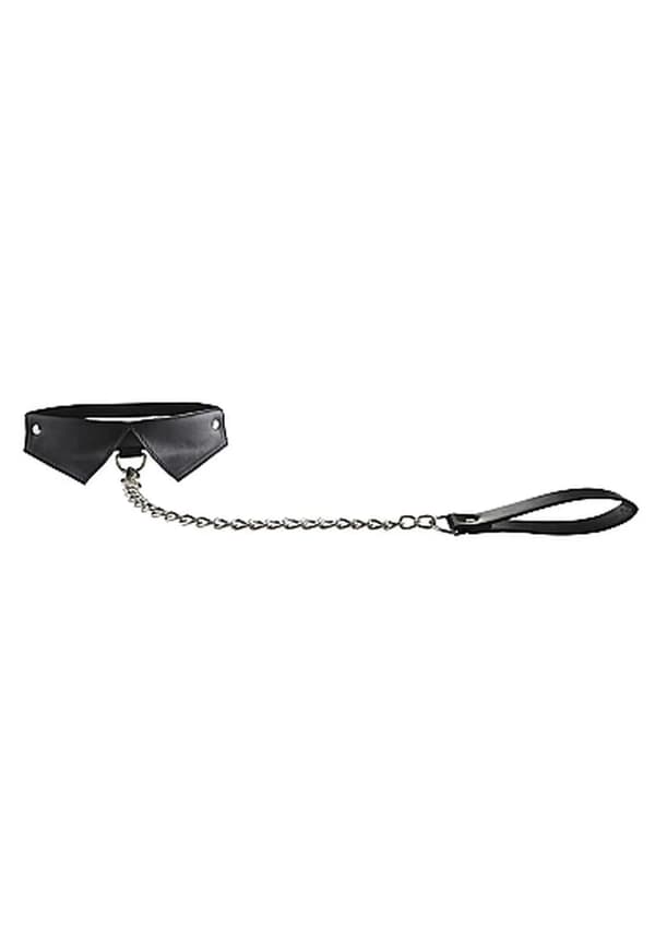 Exklusivt Halsband & Koppel - Svart
