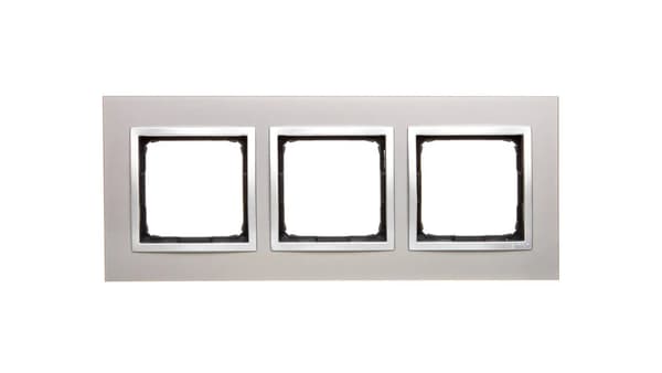 Kontakt-Simon 3-faldig ram Simon 54 Nature Satin Glow (DRN3/79)