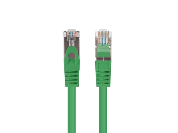 Patchkabel kat.6 FTP 0,5M 10-pak fluke godkendt grøn