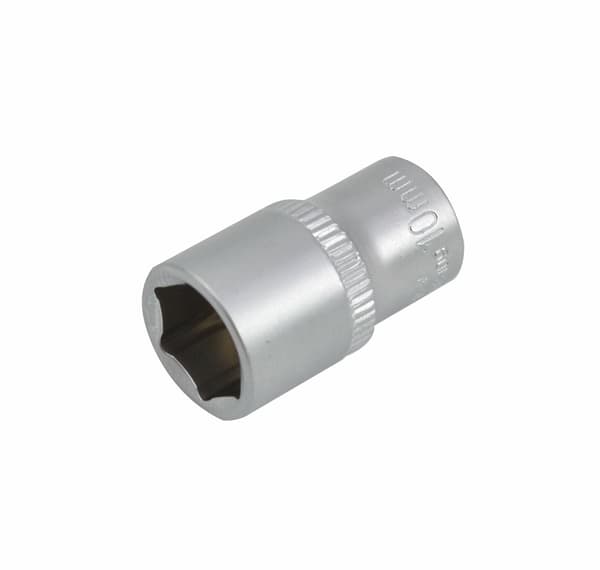 AWTOOLS 6-KANT TOPNØGLE 1/4\" KORT 8mm SORT LINJE