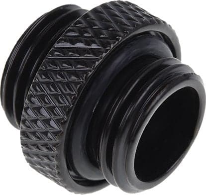 Eiszapfen dobbeltnippel G1/4 AG til G1/4 AG (sort, til bløde slanger (PVC, silikone, neopren))