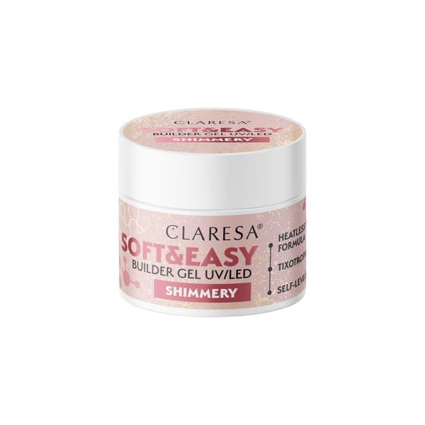 CLARESA Nagelbyggel Soft&Easy Builder Shimmery 45 g