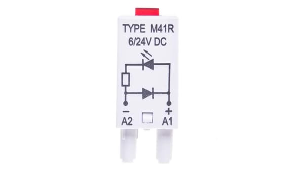 Signalmodul LD (LED'er: LED rød + D) 6-24V DC M41R grå 854842