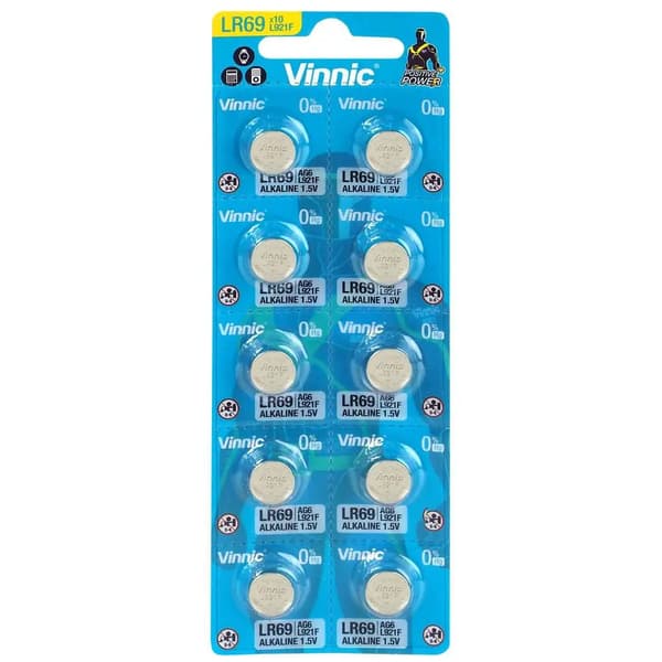 Mini alkalinebatterier L921F Vinnic 10 stk.