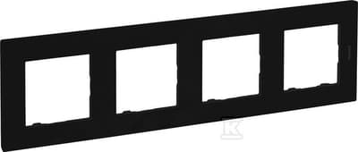 Legrand Niloe Step - nelinkertainen kehys 4x - musta 863594