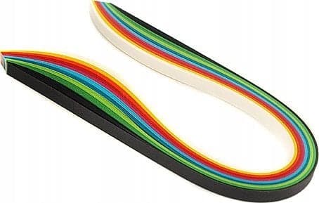 Quillingstrimler 5mmx50cm farverige 100 stk