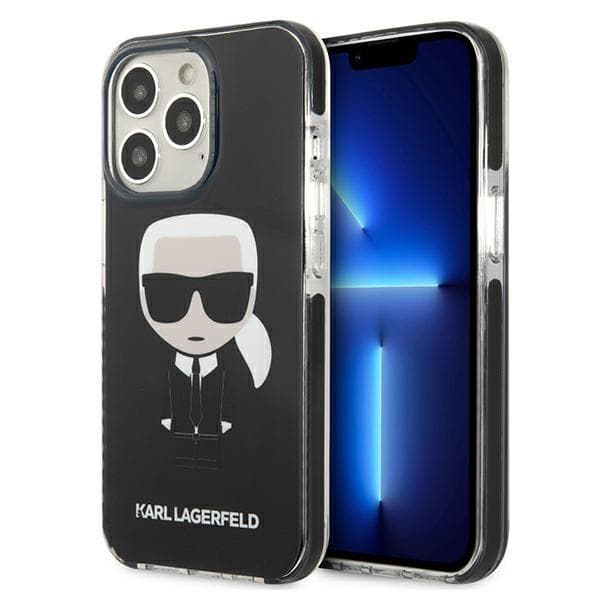 Karl Lagerfeld Ikonik Karl Cover til iPhone 13 Pro / iPhone 13 - Sort