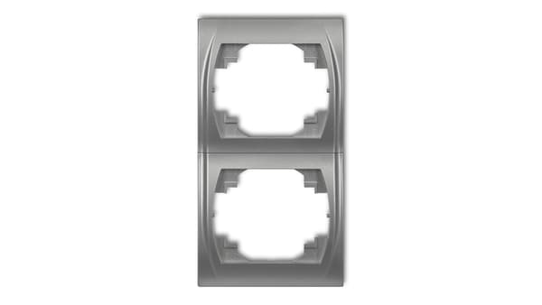 Karlik Logo Vertikal Ram Dubbel Silver Metallic (7LRV-2)