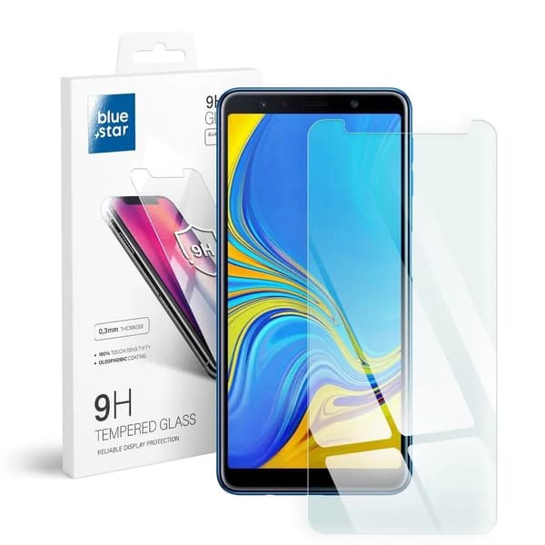 Blue Star hærdet glas - til Samsung Galaxy A7 2018