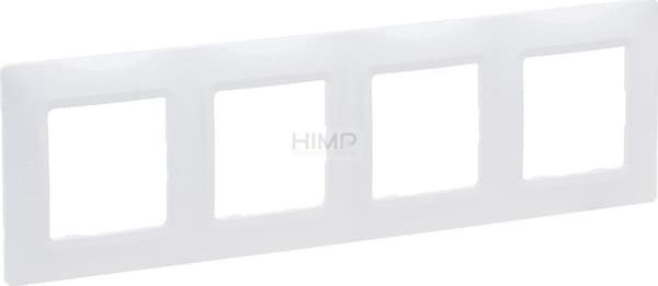 Legrand Niloe Selection firedobbelt ramme hvid 762004