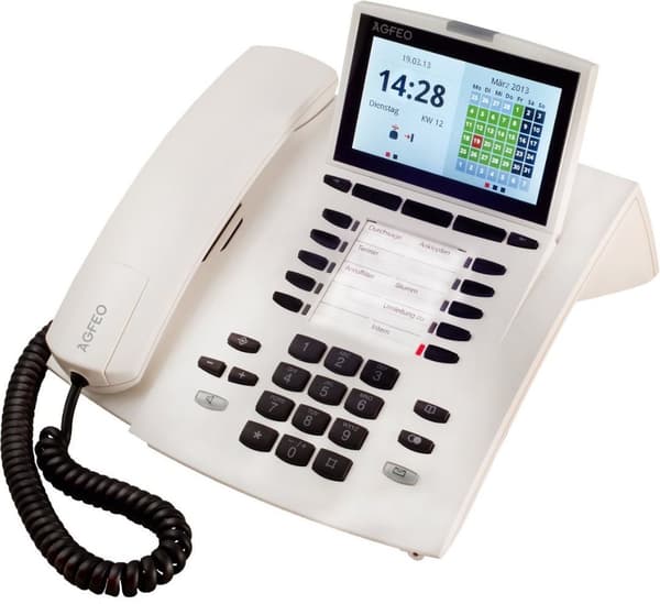 AGFEO ST 45 IP VoIP-puhelin musta LCD