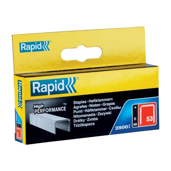 Rapid Hæfteklammer 53/6mm 2500 stk. - MR-11856225
