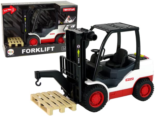 Gaffeltruck som flyttar gaffelpall.