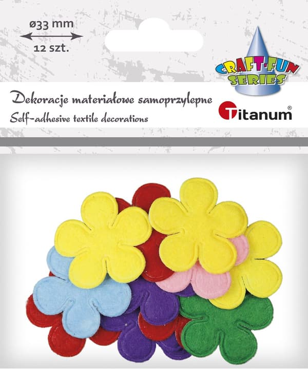 Koristeet itseliimautuvat kukat lajitelma 12kpl
